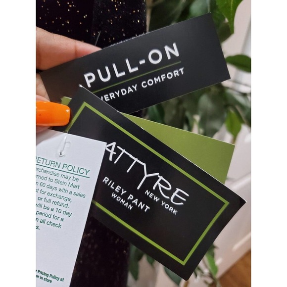 Attyre Women's Black Rayon Pull On Comfort Waist Slim Legs Casual Pant Size 22W - Picture 4 of 11